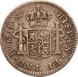 Mexico 1/2 Real 1792 FM Silver