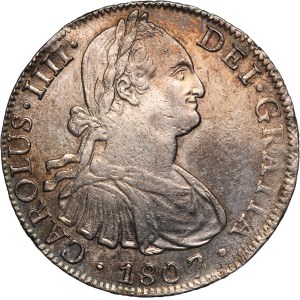 Mexico 8 Reales 1807 TH 1807/6 Overdate Silver