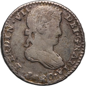 Mexico Zacatecas 1 Real 1820 AG Silver