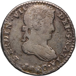 Mexico Zacatecas 1 Real 1820 AG Silver
