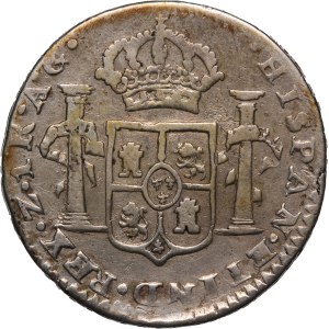 Mexico Zacatecas 1 Real 1820 AG Silver