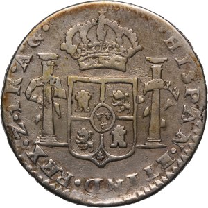Mexico Zacatecas 1 Real 1820 AG Silver