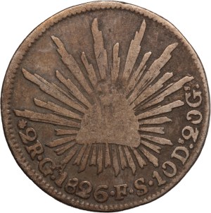 Mexico 2 Reales 1826 Ga FS Silver