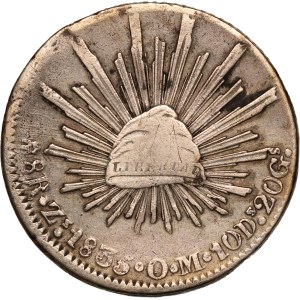 Mexico 8 Reales 1835 Zs OM Silver