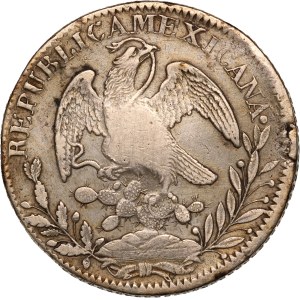 Mexico 8 Reales 1835 Zs OM Silver