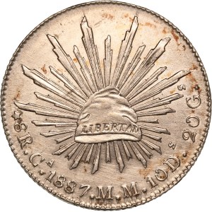 Mexico 8 Reales 1887 Ca MM Silver