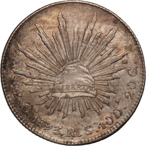 Mexico 8 Reales 1893 Go RS Silver
