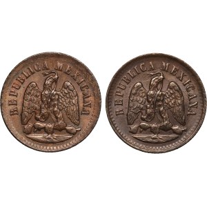 Mexico Lot of 2 Coins 1896 Mo