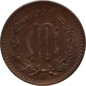 Mexico 10 Centavos 1920 Mo