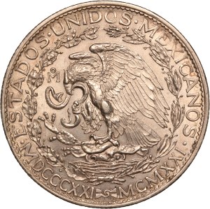 Mexico 2 Pesos 1921 Mo Silver