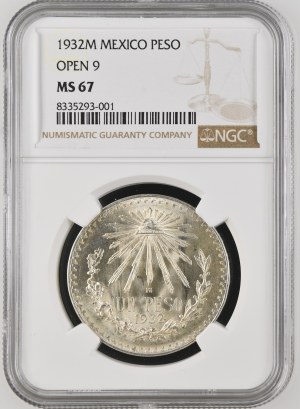 Mexico 1 Peso 1932 M Silver