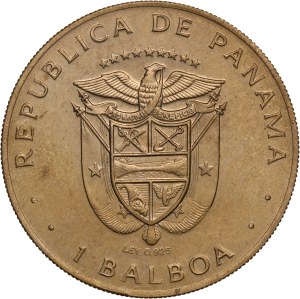 Panama 1 Balboa 1976 FM Rare Mint Error