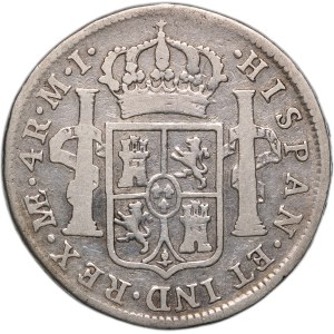 Peru 4 Reales 1783 MI Silver