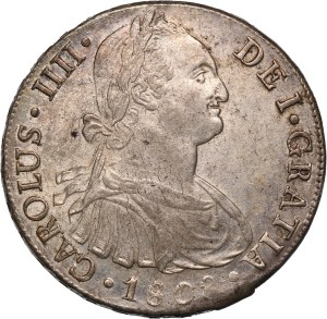 Peru 8 Reales 1808 JP Silver