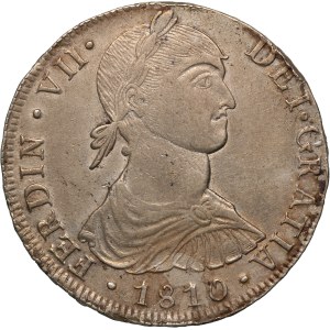 Peru 8 Reales 1810 JP Silver