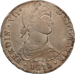 Peru 8 Reales 1810 JP Silver