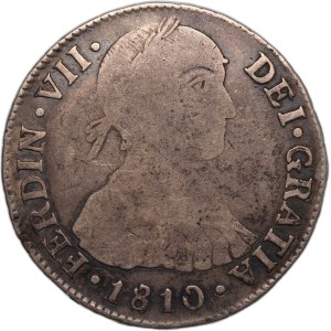 Peru 2 Reales 1810 JP Silver