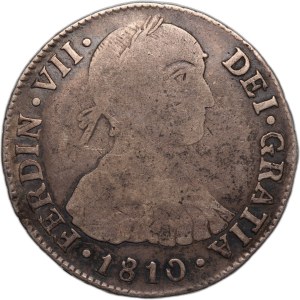Peru 2 Reales 1810 JP Silver