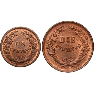 Peru Lot of 2 Coins (1936-1942)