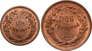 Peru Lot of 2 Coins (1936-1942)