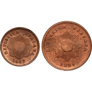 Peru Lot of 2 Coins (1936-1942)