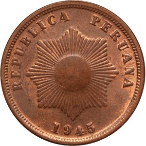 Peru 2 Centavos 1945