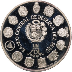 Peru 1 Sol 1991 Silver