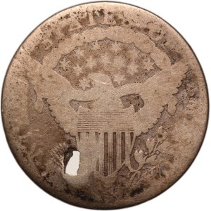 United States One Dime 1807 Holed Silver
