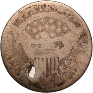United States One Dime 1807 Holed Silver