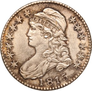 United States 50 Cents 1813 50/UNI Rare Silver