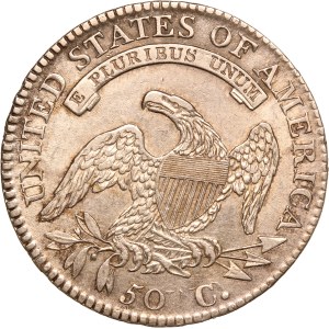 United States 50 Cents 1813 50/UNI Rare Silver