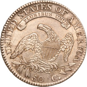 United States 50 Cents 1813 50/UNI Rare Silver