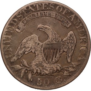 United States 50 Cents 1824 Mint Error Silver