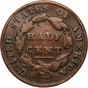 United States 1/2 Cent 1828 13 Stars