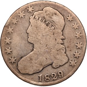 United States 50 Cents 1829 1829/7 Silver
