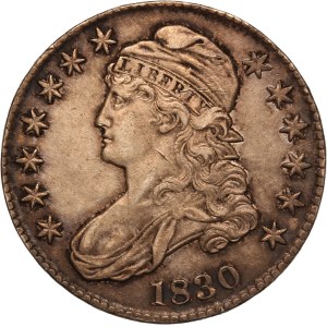United States 50 Cents 1830 Silver