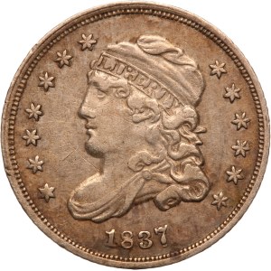 United States Half Dime 1837 Large 5C Silver