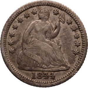 United States 5 Cents 1844 O Half Dime Rare Silver