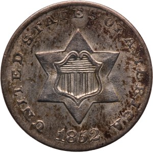 United States 3 Cents 1852 Silver