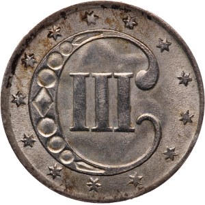 United States 3 Cents 1852 Silver