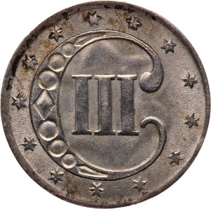 United States 3 Cents 1852 Silver