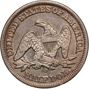 United States Half Dollar 1855 O Silver