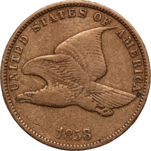 United States 1 Cent 1858 1858/7 Rare