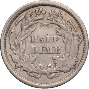 United States Half Dime 1861 (1860) Rare Silver