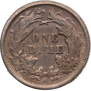 United States Dime 1875 S Silver