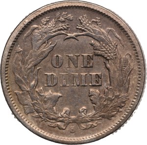 United States Dime 1875 S Silver