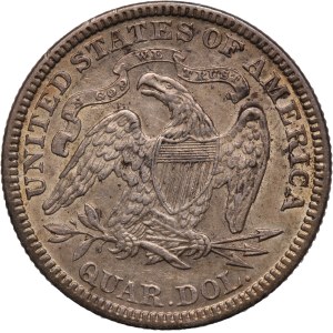 United States 25 Cents 1891 Silver