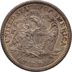 United States 25 Cents 1891 Silver