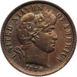 United States 10 Cents 1896 O Rare Silver