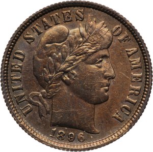 United States 10 Cents 1896 O Rare Silver